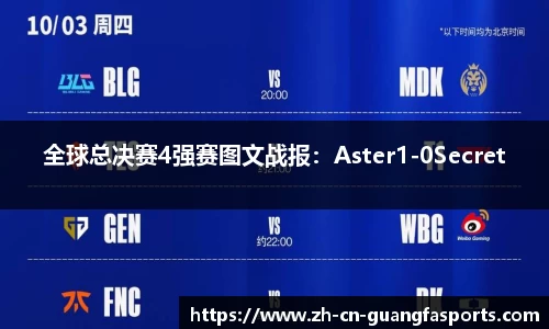 全球总决赛4强赛图文战报：Aster1-0Secret